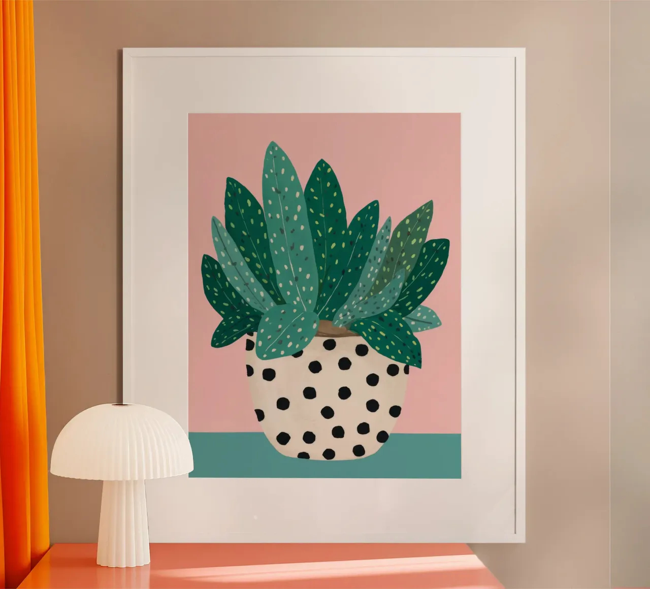 Cactus a vaso maculato carta hahnemühle da Haven Fantasy