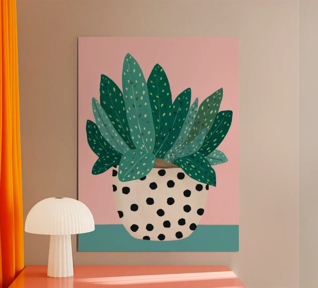 Cactus a vaso maculato carta hahnemühle da Haven Fantasy