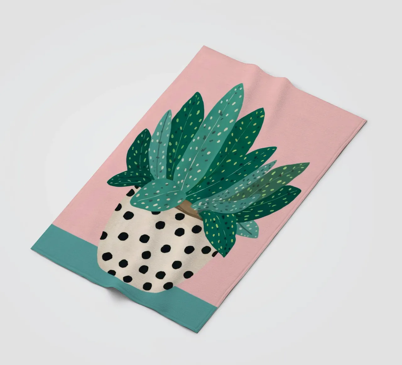 Cactus a vaso maculato coperta in pile da Haven Fantasy