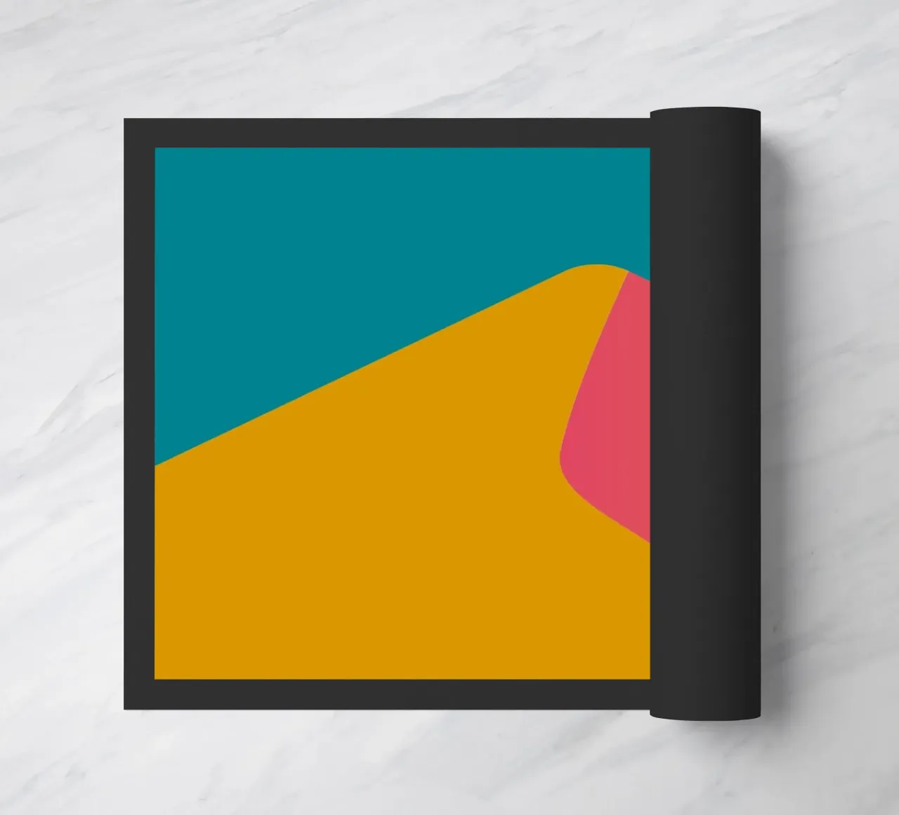 ombres crépusculaires dégradées paillasson de pastel color shape