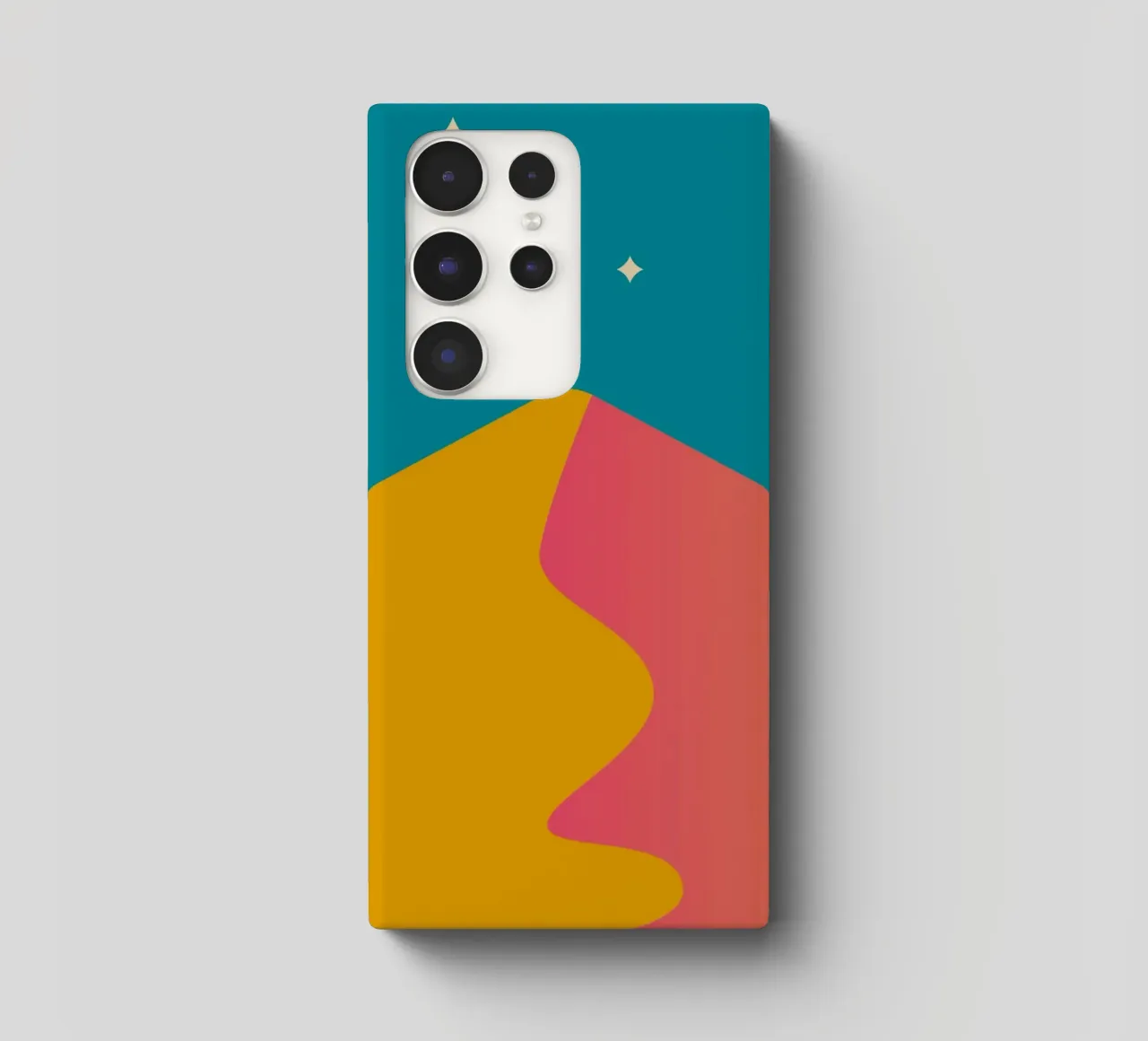 schemeringsschaduwen met kleurverloop samsung hoesje van pastel color shape