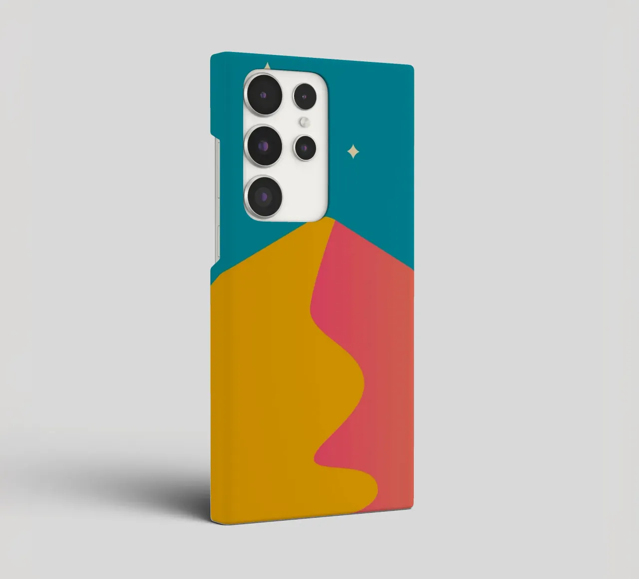 schemeringsschaduwen met kleurverloop samsung hoesje van pastel color shape