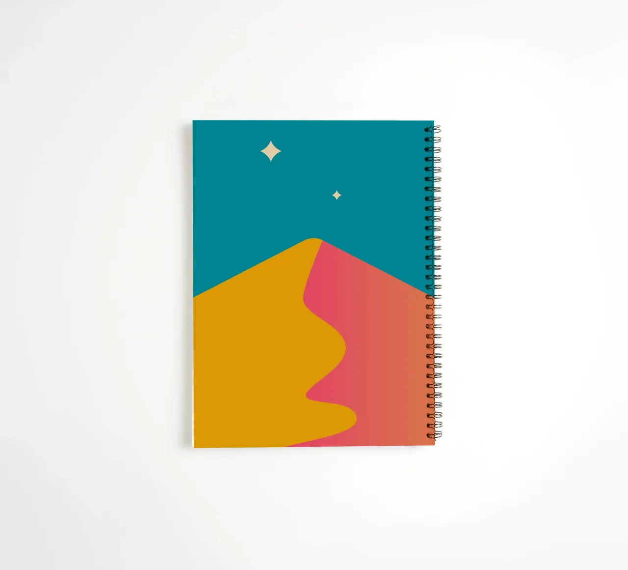 Farbverlauf Dämmerungsschatten Ringbuch von pastel color shape