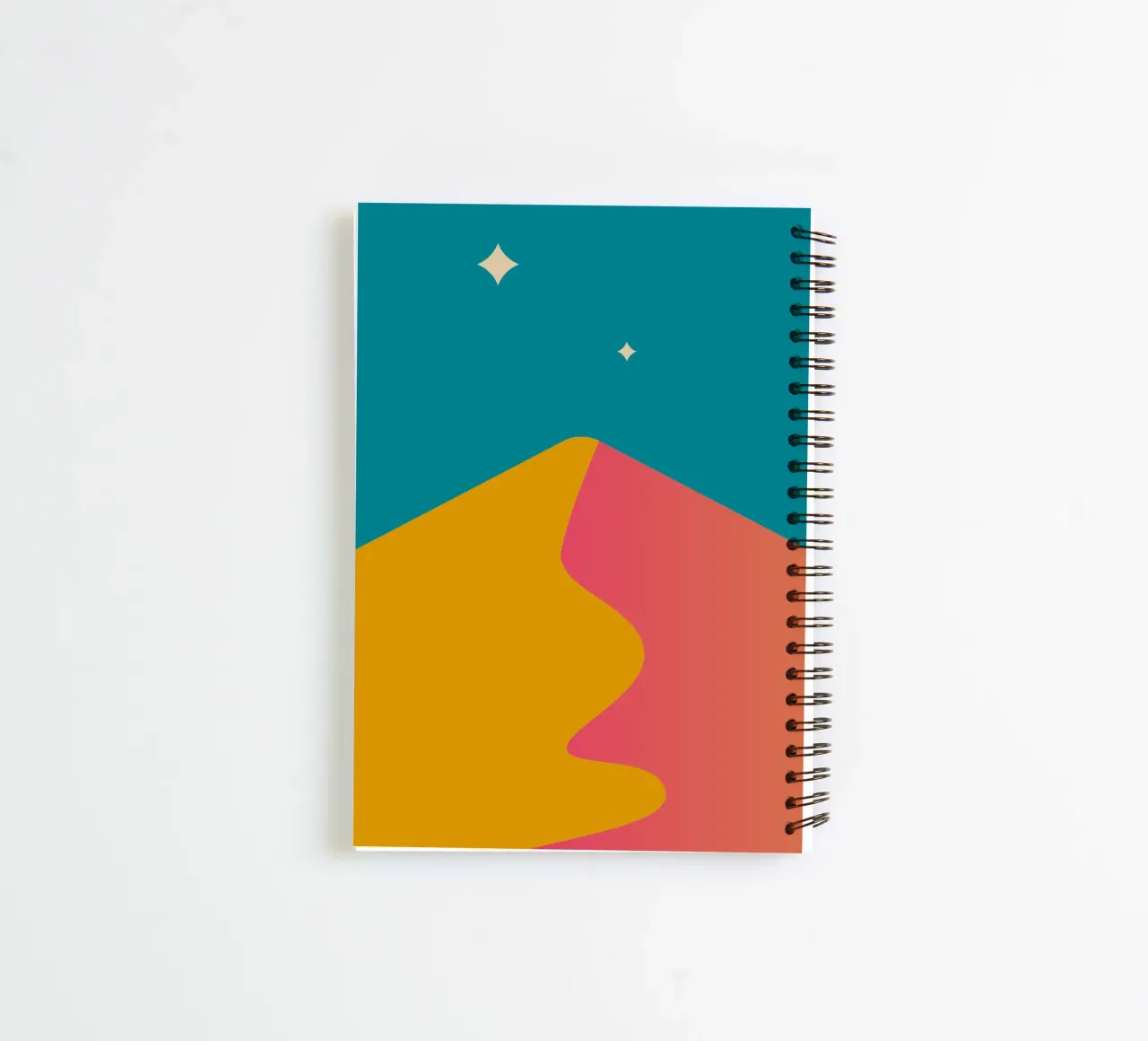 Farbverlauf Dämmerungsschatten Ringbuch von pastel color shape