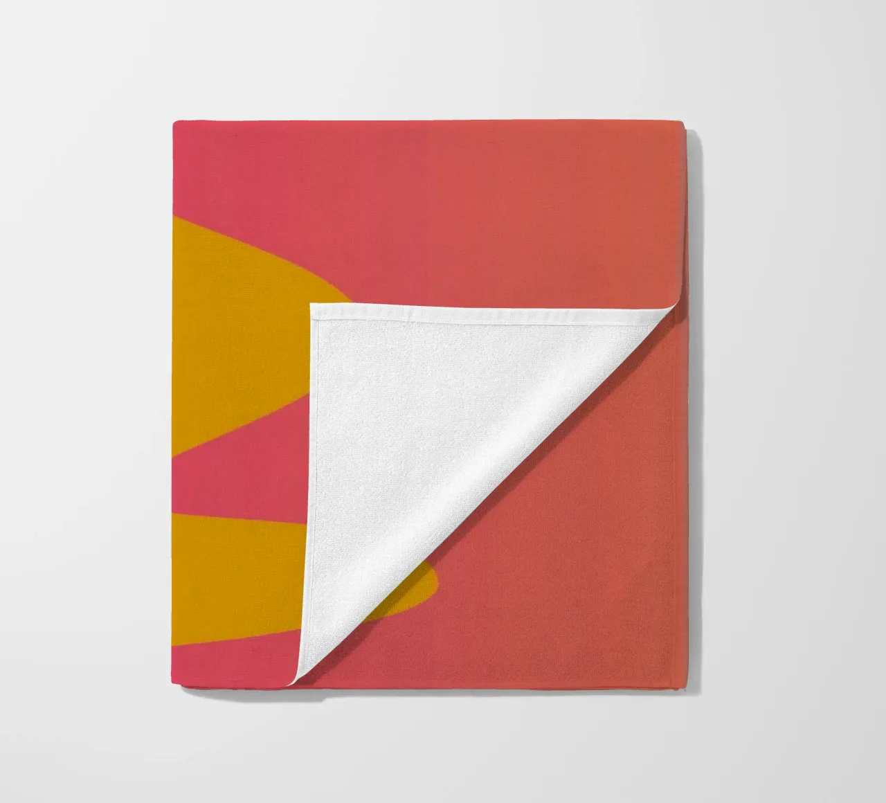 schemeringsschaduwen met kleurverloop strandhanddoek van pastel color shape