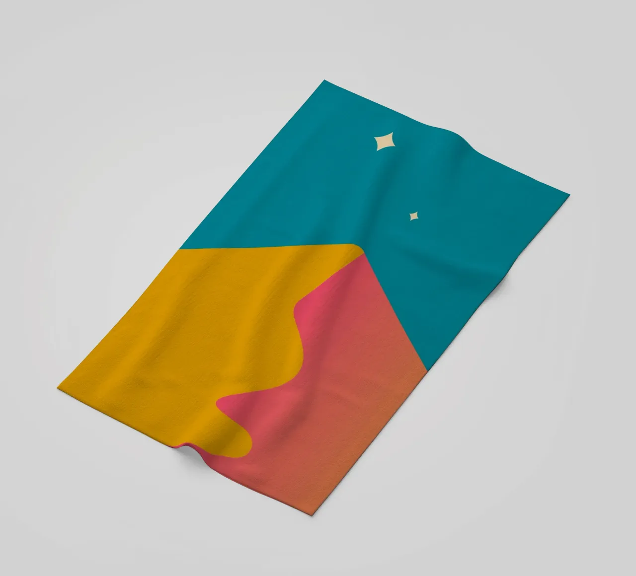 Farbverlauf Dämmerungsschatten Strandtuch von pastel color shape