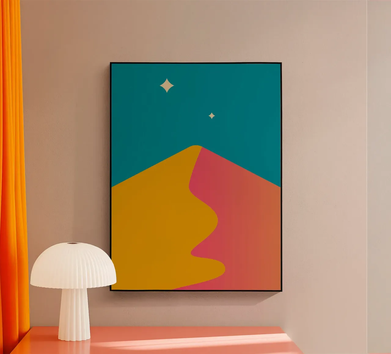 schemeringsschaduwen met kleurverloop acryl van pastel color shape