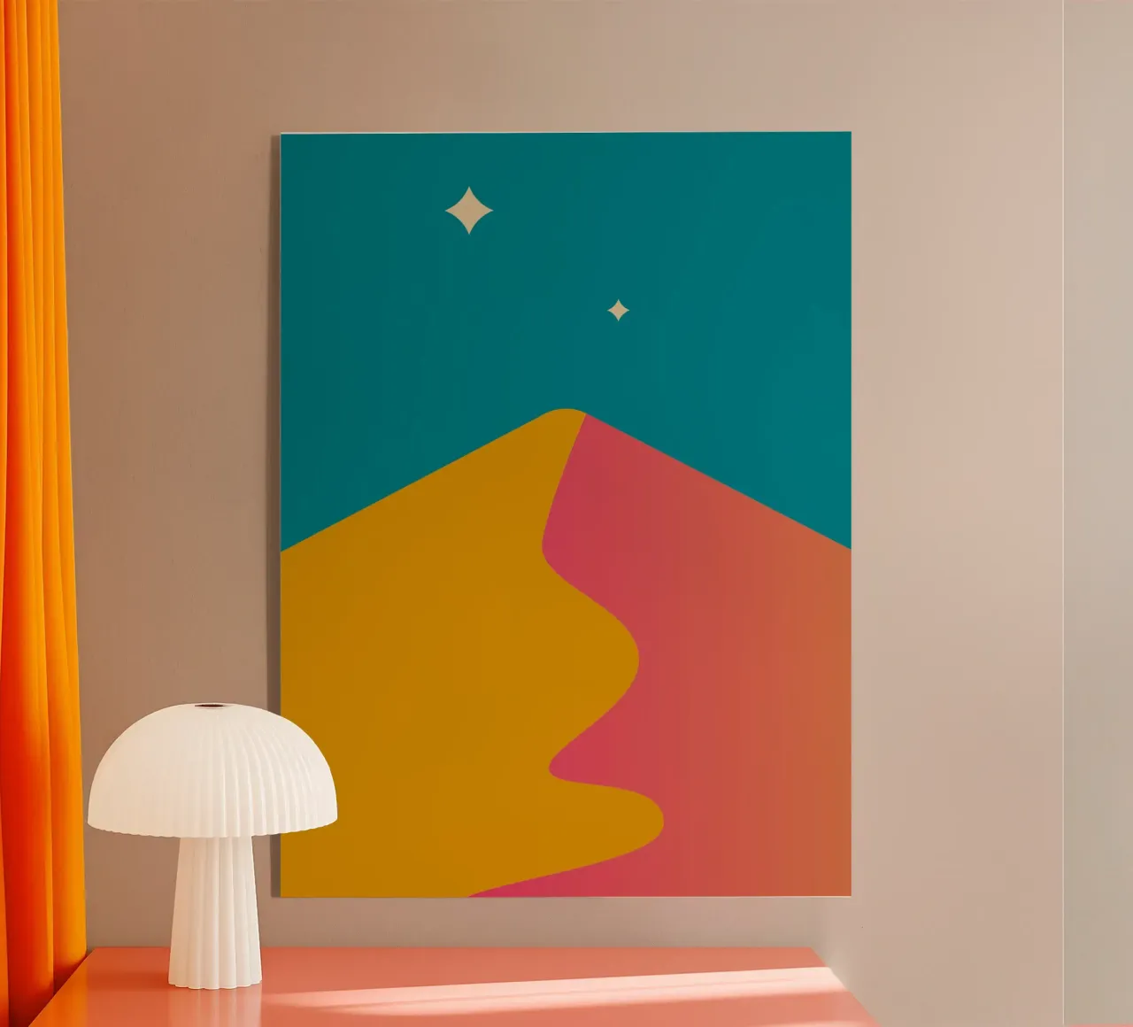 schemeringsschaduwen met kleurverloop acryl van pastel color shape