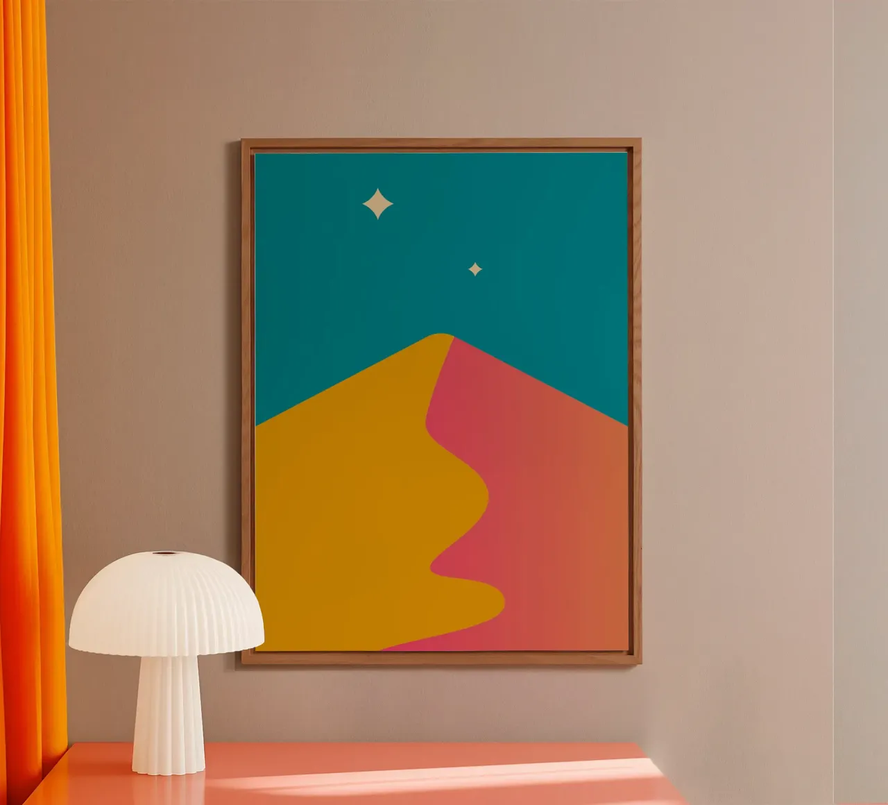 schemeringsschaduwen met kleurverloop aluminium-dibond van pastel color shape