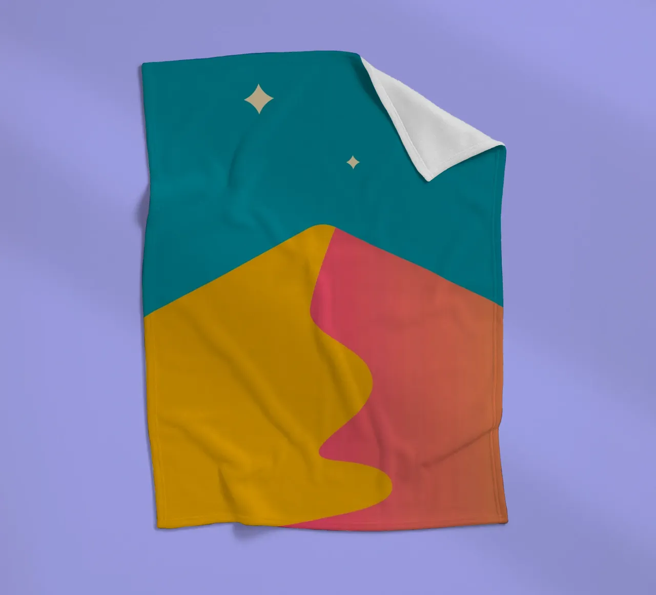 schemeringsschaduwen met kleurverloop fleecedeken van pastel color shape