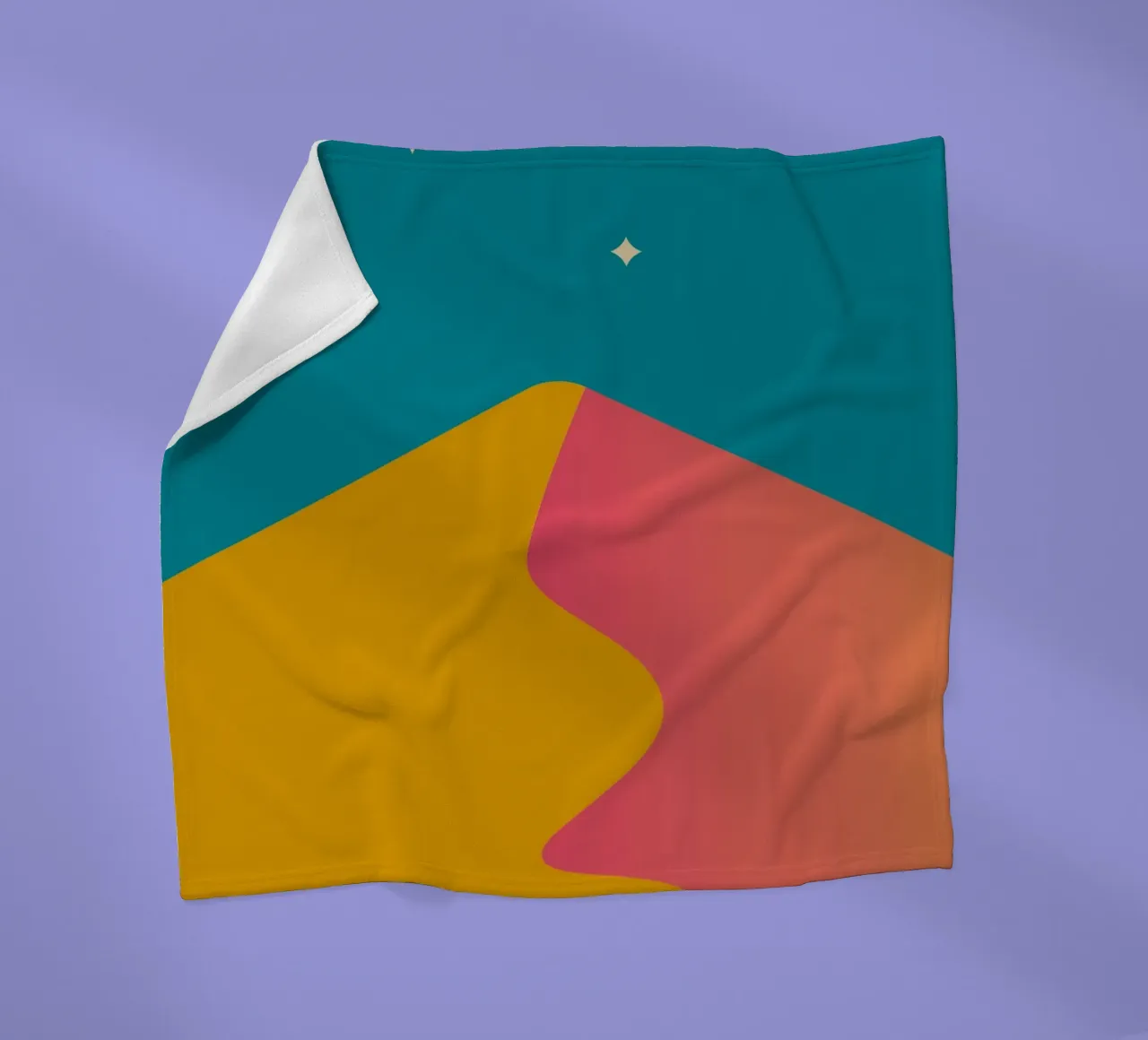 schemeringsschaduwen met kleurverloop fleecedeken van pastel color shape