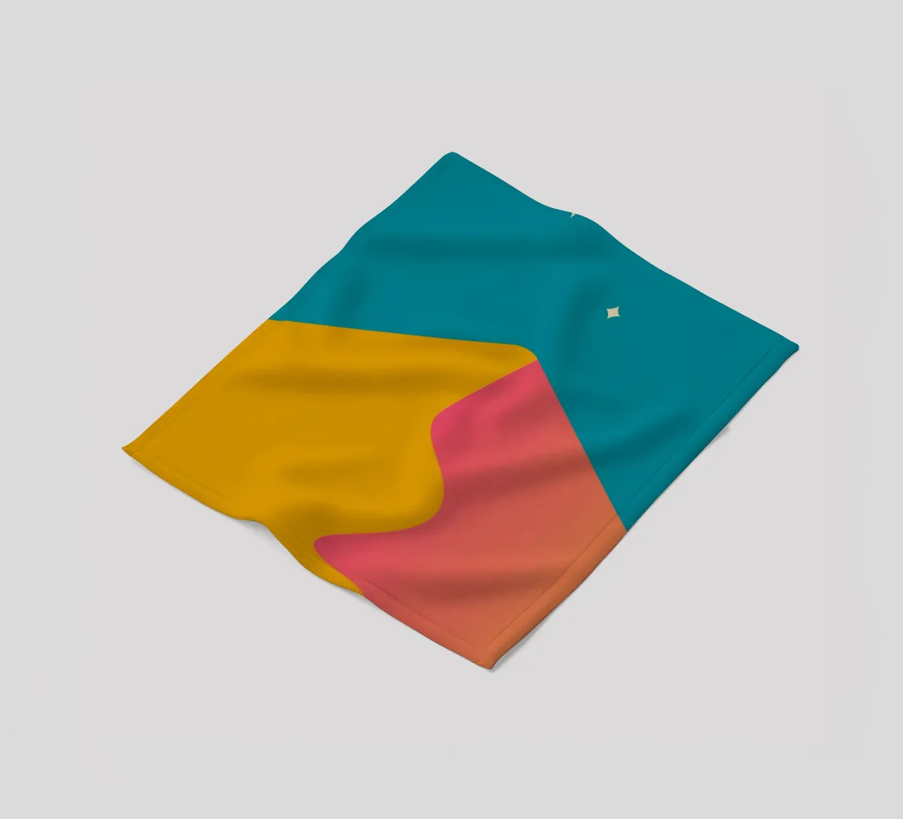 schemeringsschaduwen met kleurverloop fleecedeken van pastel color shape