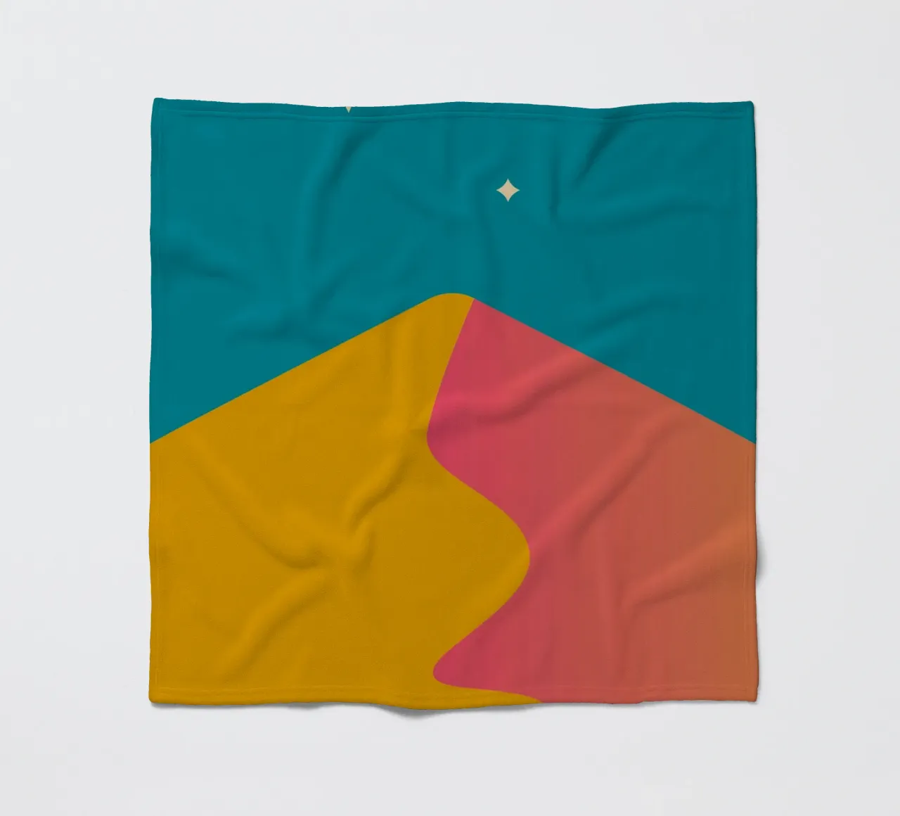 schemeringsschaduwen met kleurverloop fleecedeken van pastel color shape