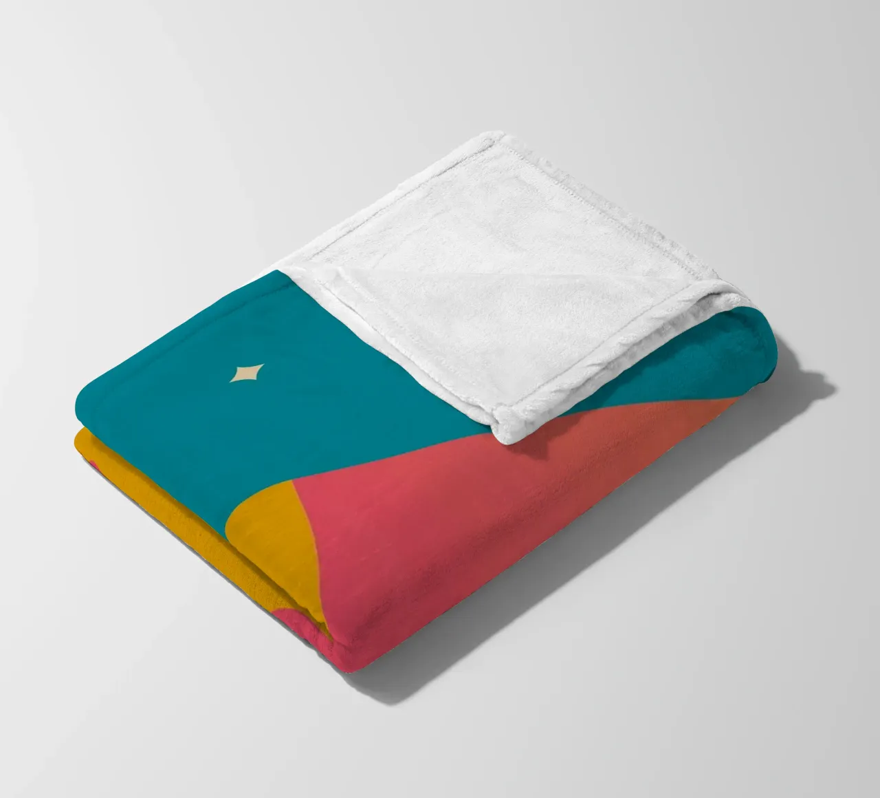 schemeringsschaduwen met kleurverloop fleecedeken van pastel color shape