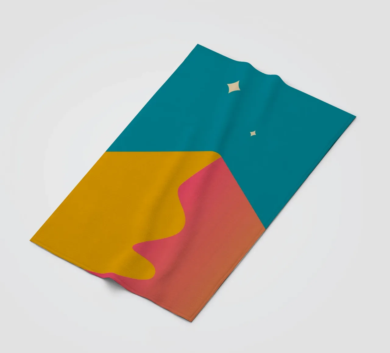 schemeringsschaduwen met kleurverloop fleecedeken van pastel color shape