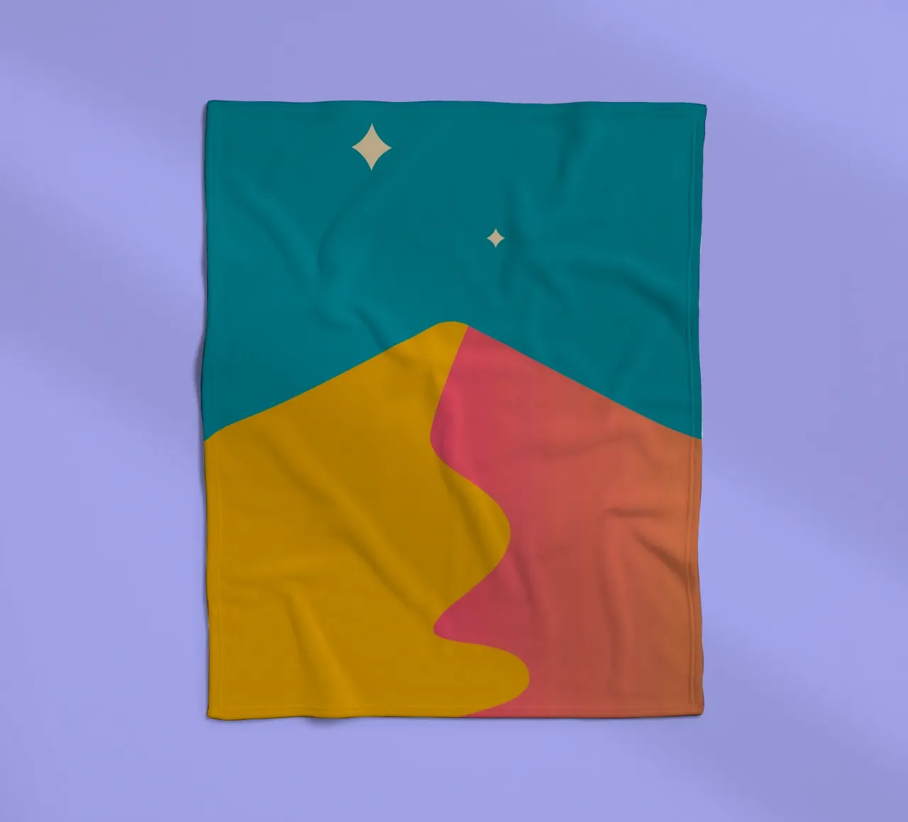 schemeringsschaduwen met kleurverloop fleecedeken van pastel color shape