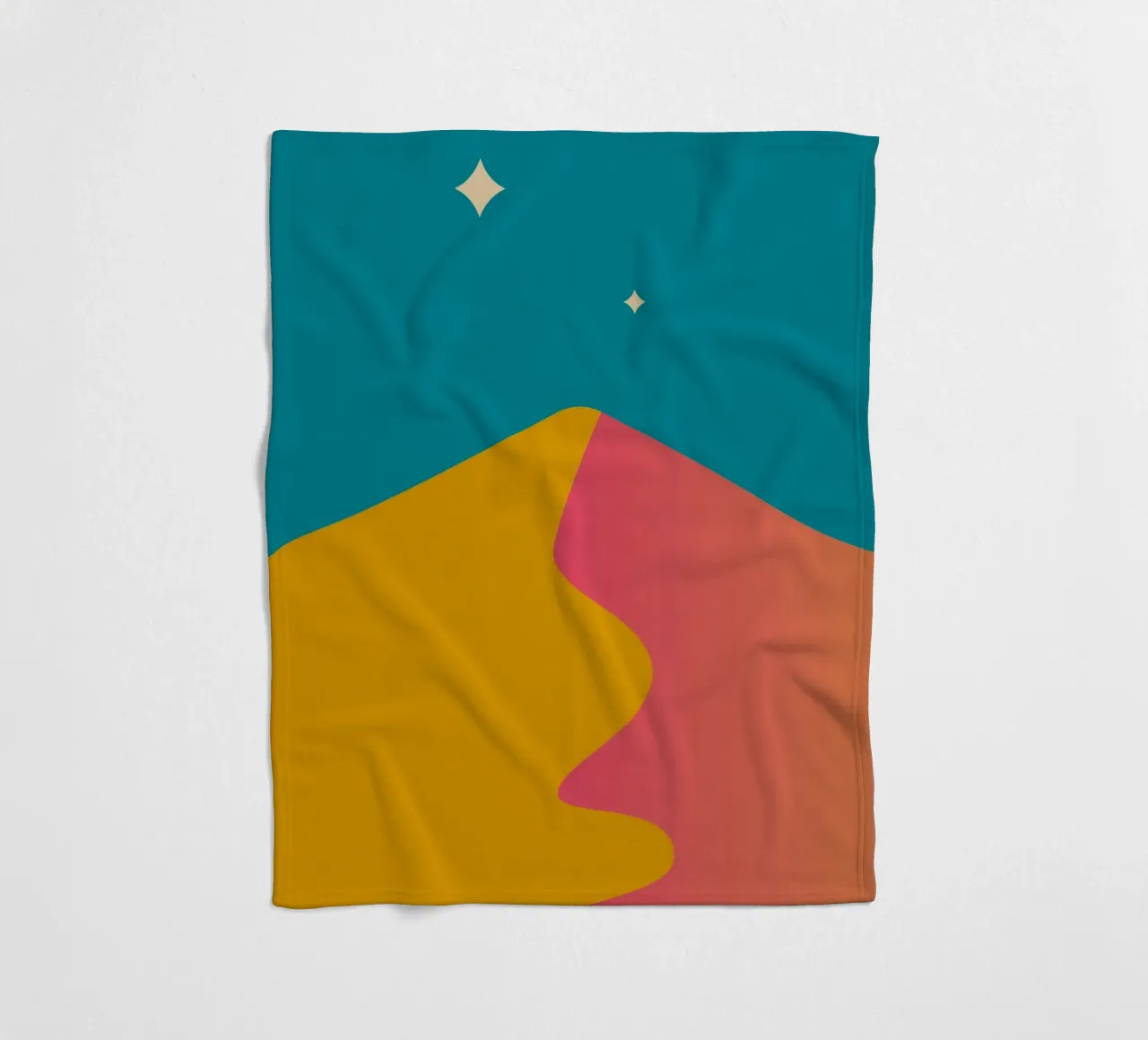 schemeringsschaduwen met kleurverloop fleecedeken van pastel color shape