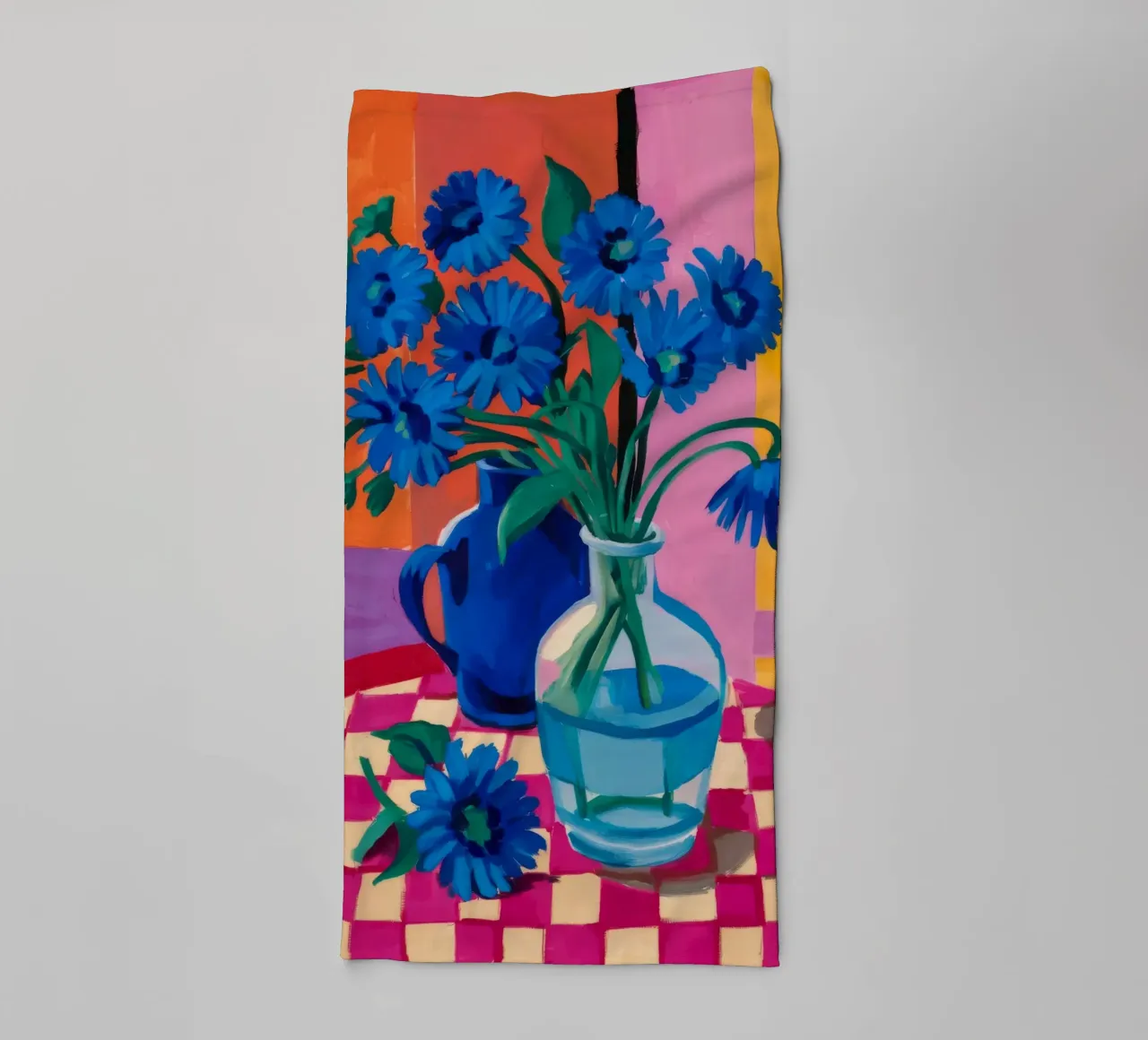Azure Pitcher Aster towel by Pan Denim