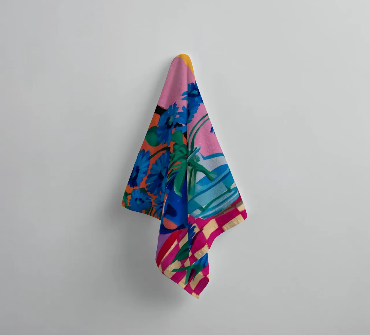 Azure Pitcher Aster towel by Pan Denim