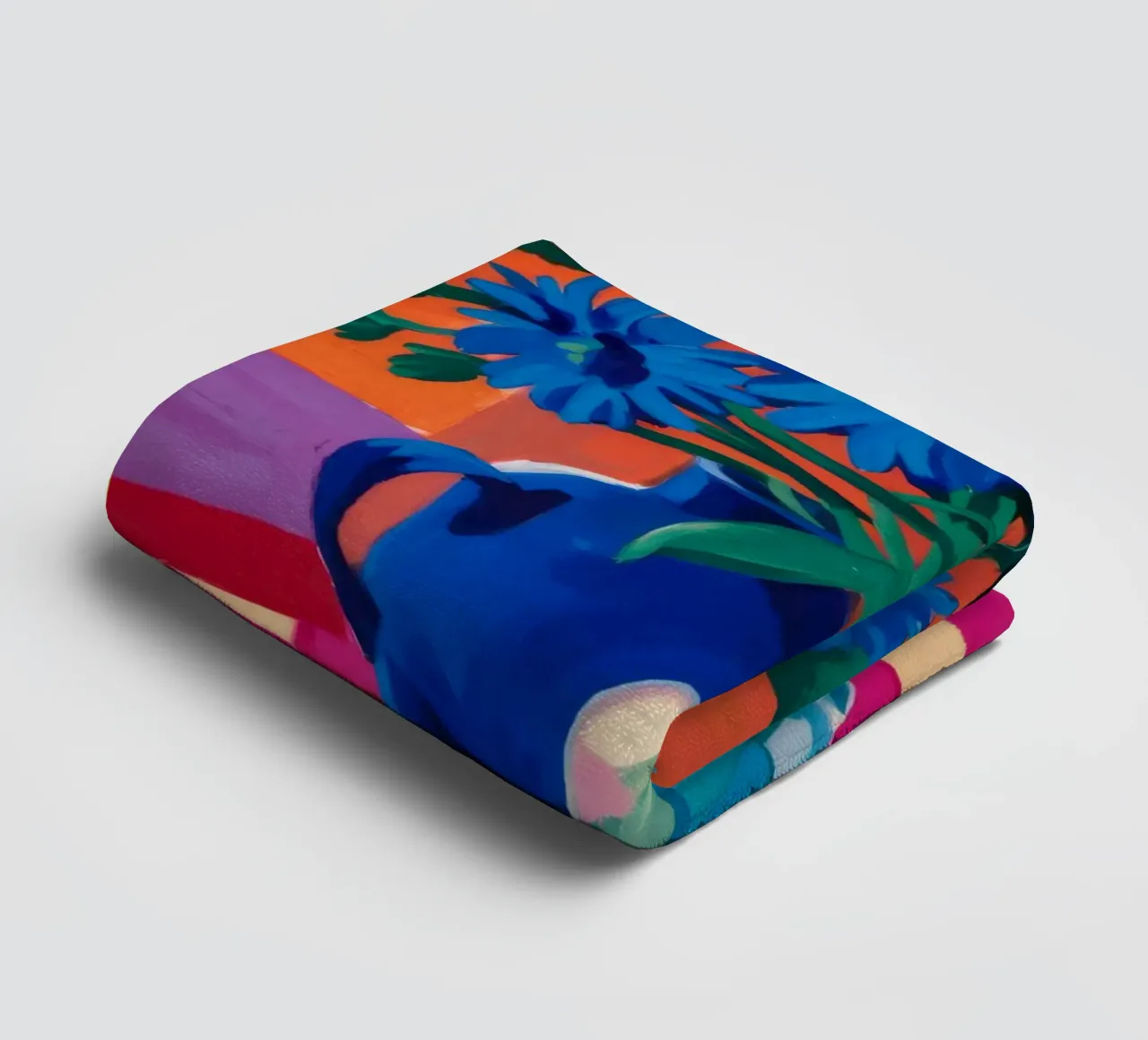 Azure Pitcher Aster towel by Pan Denim