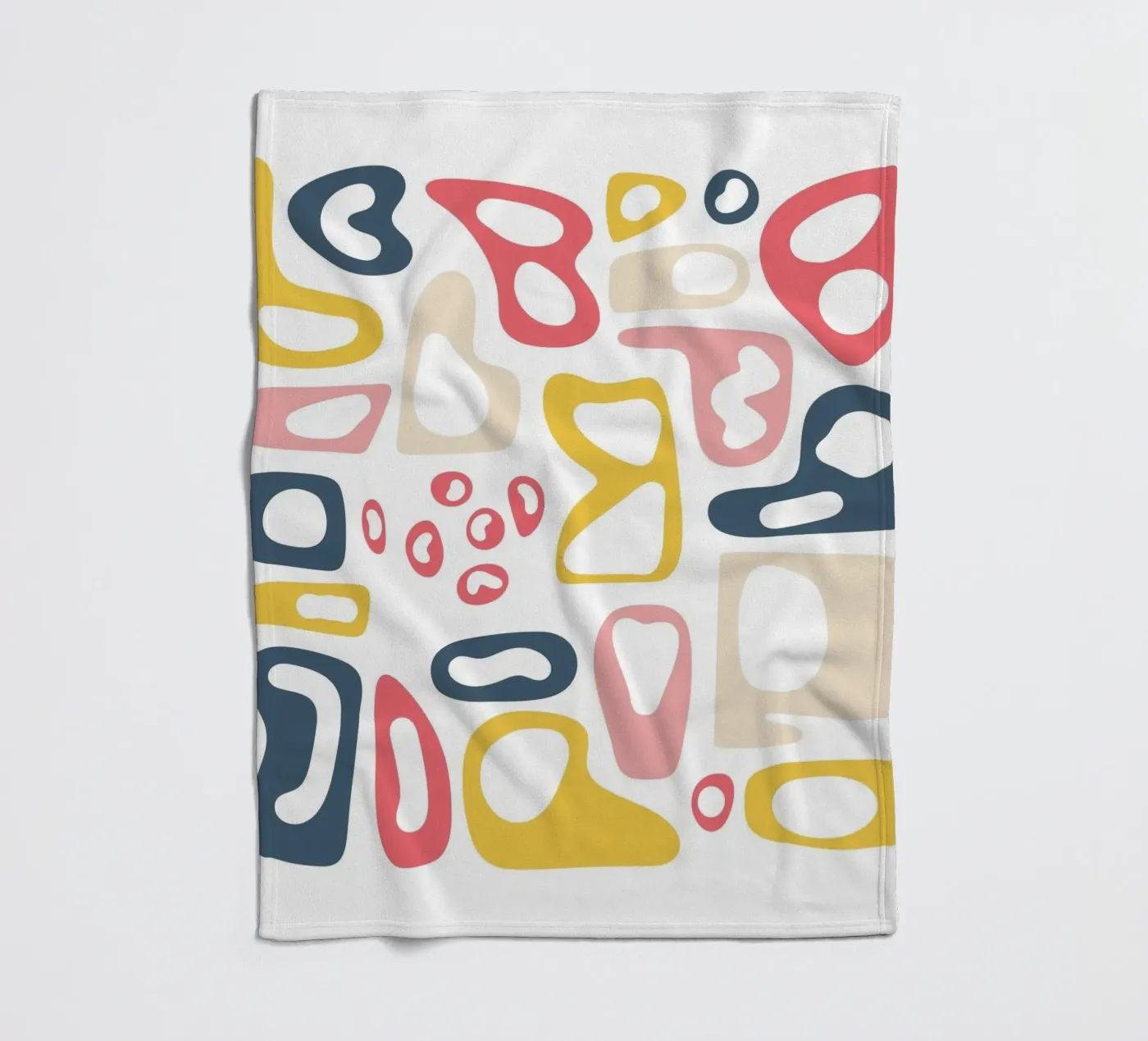 abstract symbool fleecedeken van pastel color shape