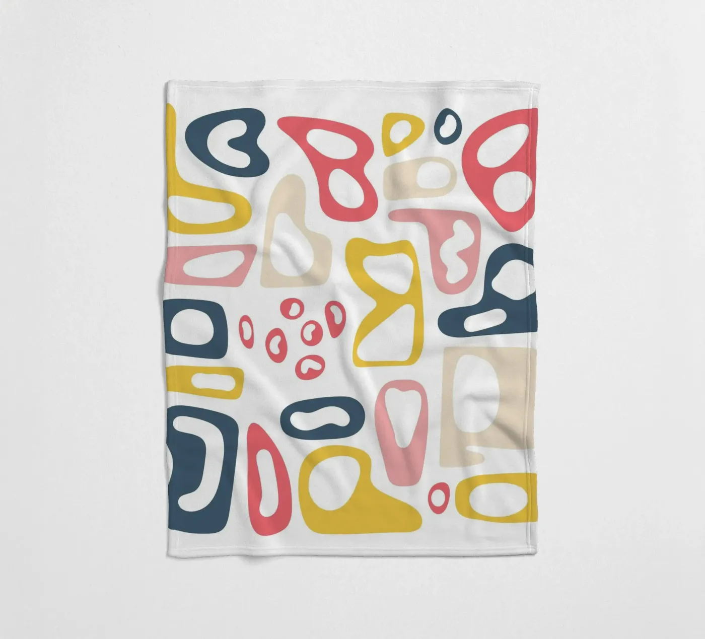 abstract symbool fleecedeken van pastel color shape