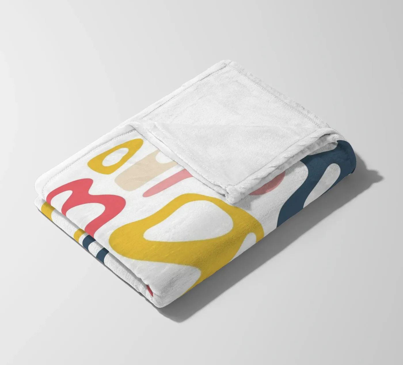abstract symbool fleecedeken van pastel color shape
