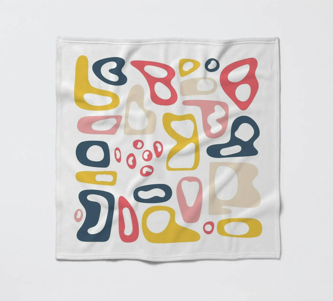 abstract symbool fleecedeken van pastel color shape
