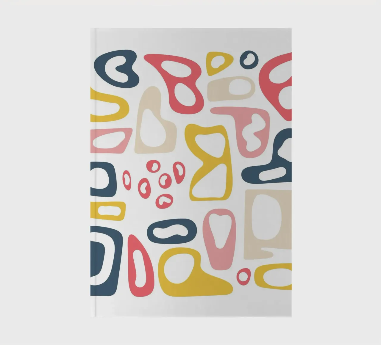 abstract symbol notebook by pastel color shape