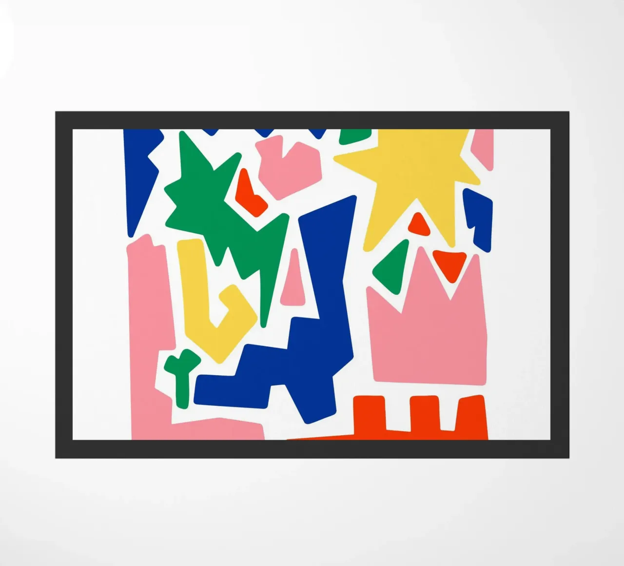 forme astratte in grassetto zerbino da pastel color shape