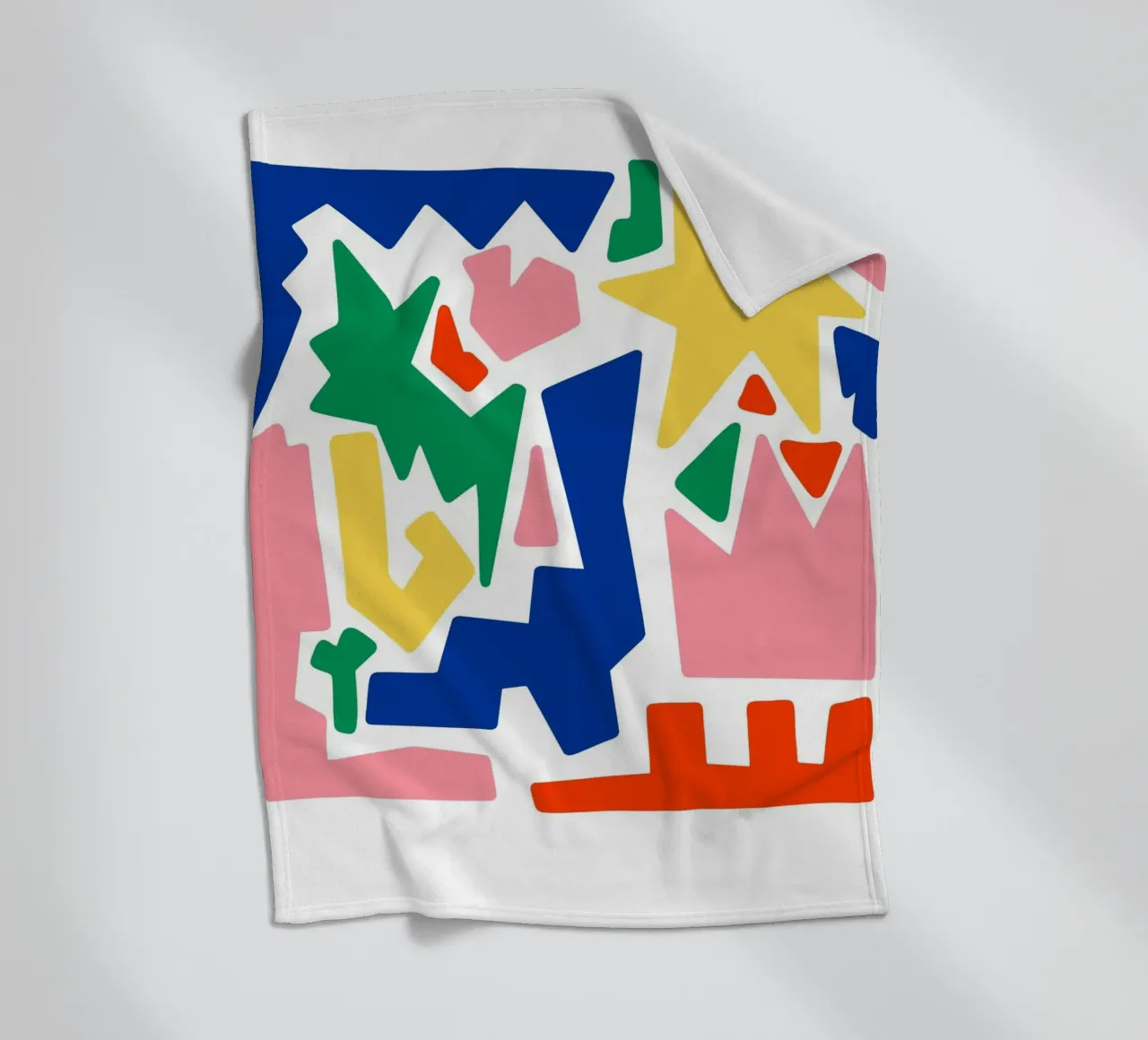 forme astratte in grassetto coperta in pile da pastel color shape