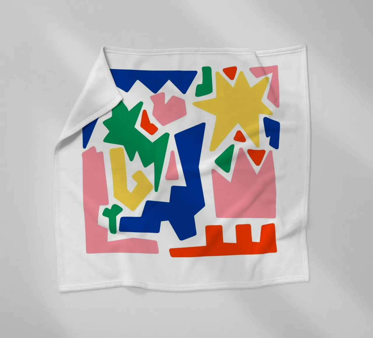 forme astratte in grassetto coperta in pile da pastel color shape
