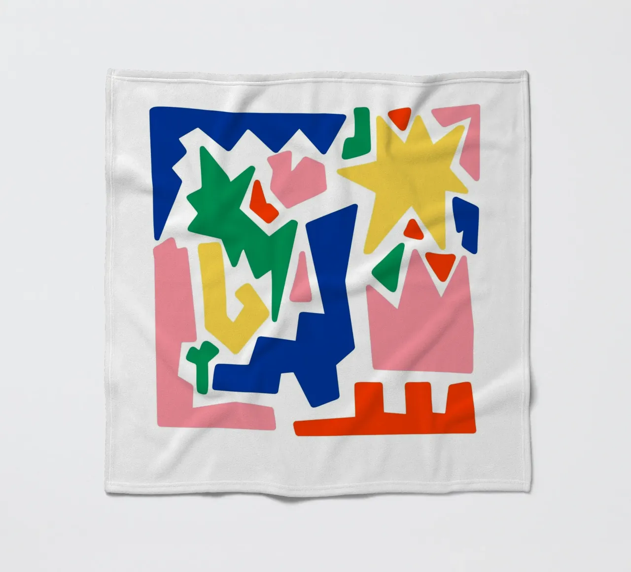 forme astratte in grassetto coperta in pile da pastel color shape