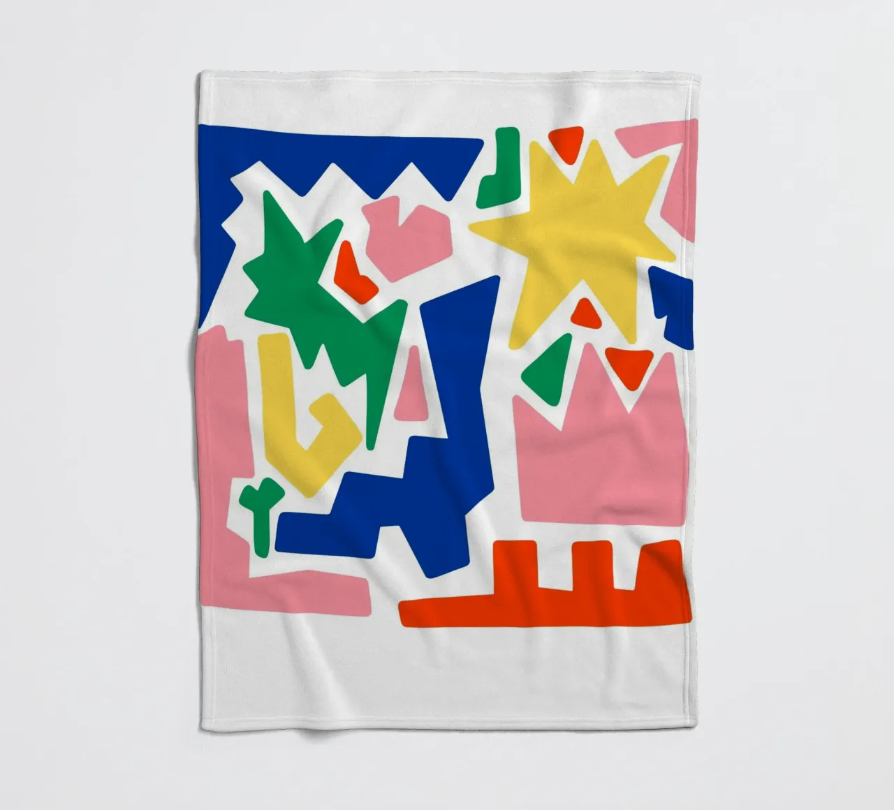 forme astratte in grassetto coperta in pile da pastel color shape
