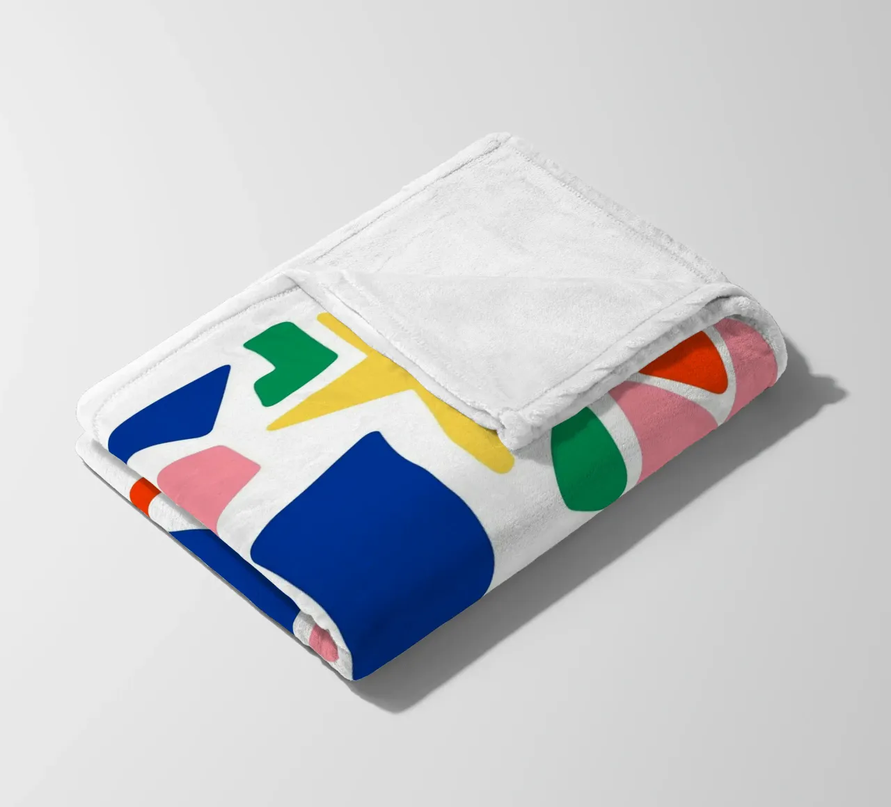 forme astratte in grassetto coperta in pile da pastel color shape