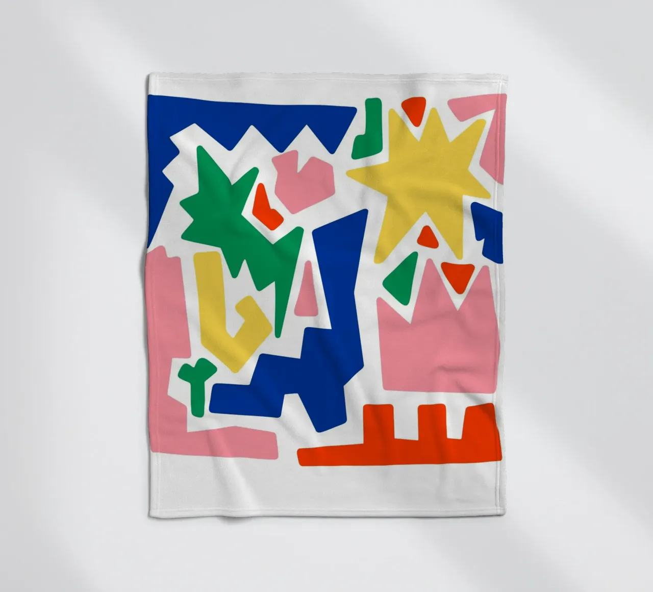 forme astratte in grassetto coperta in pile da pastel color shape