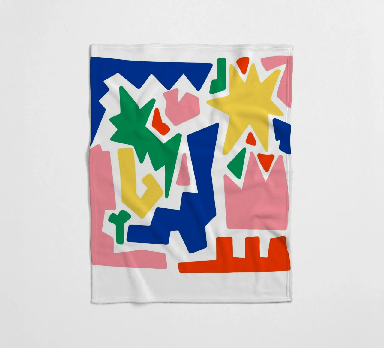 forme astratte in grassetto coperta in pile da pastel color shape
