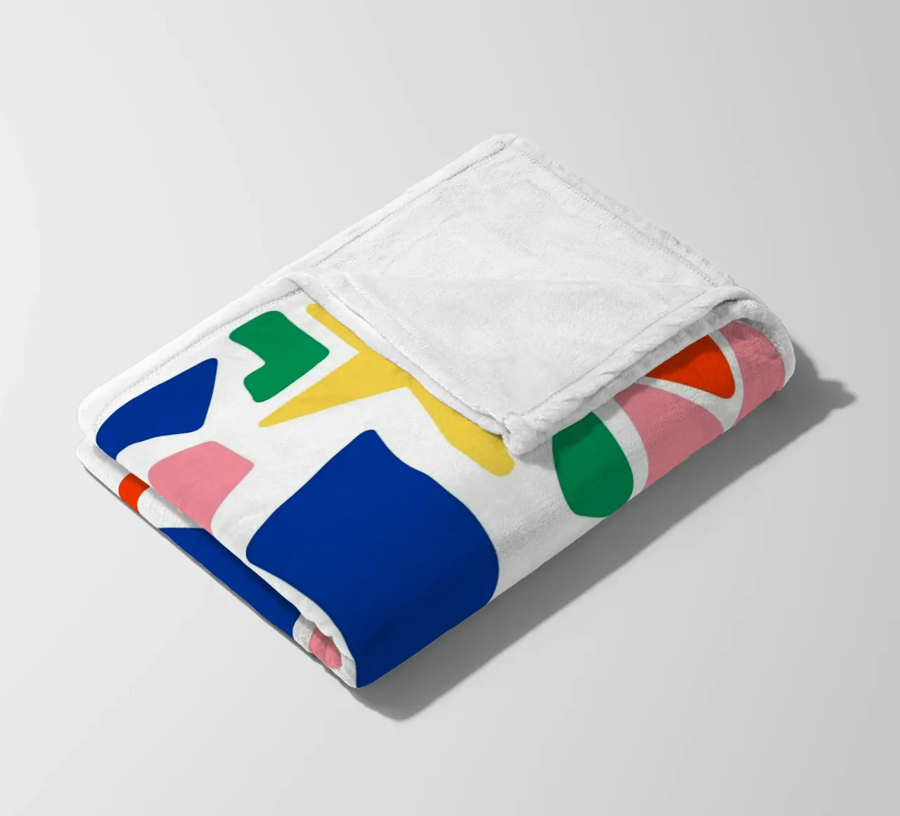 forme astratte in grassetto coperta in pile da pastel color shape