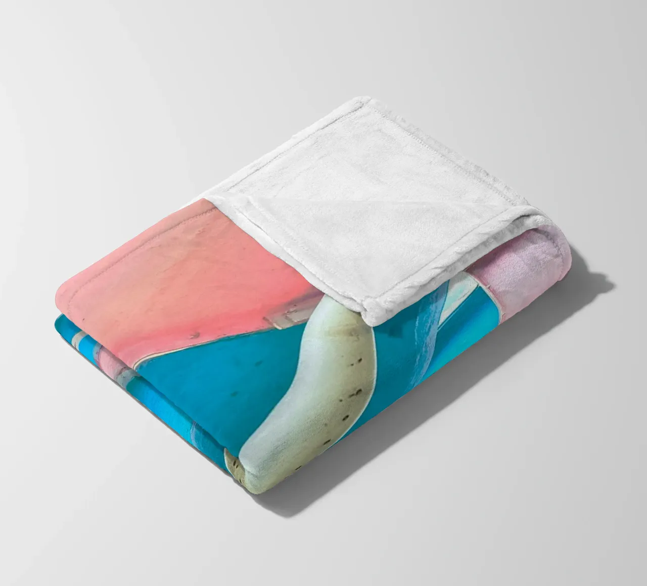 scivolo d'acqua colorato coperta in pile da pastel color shape