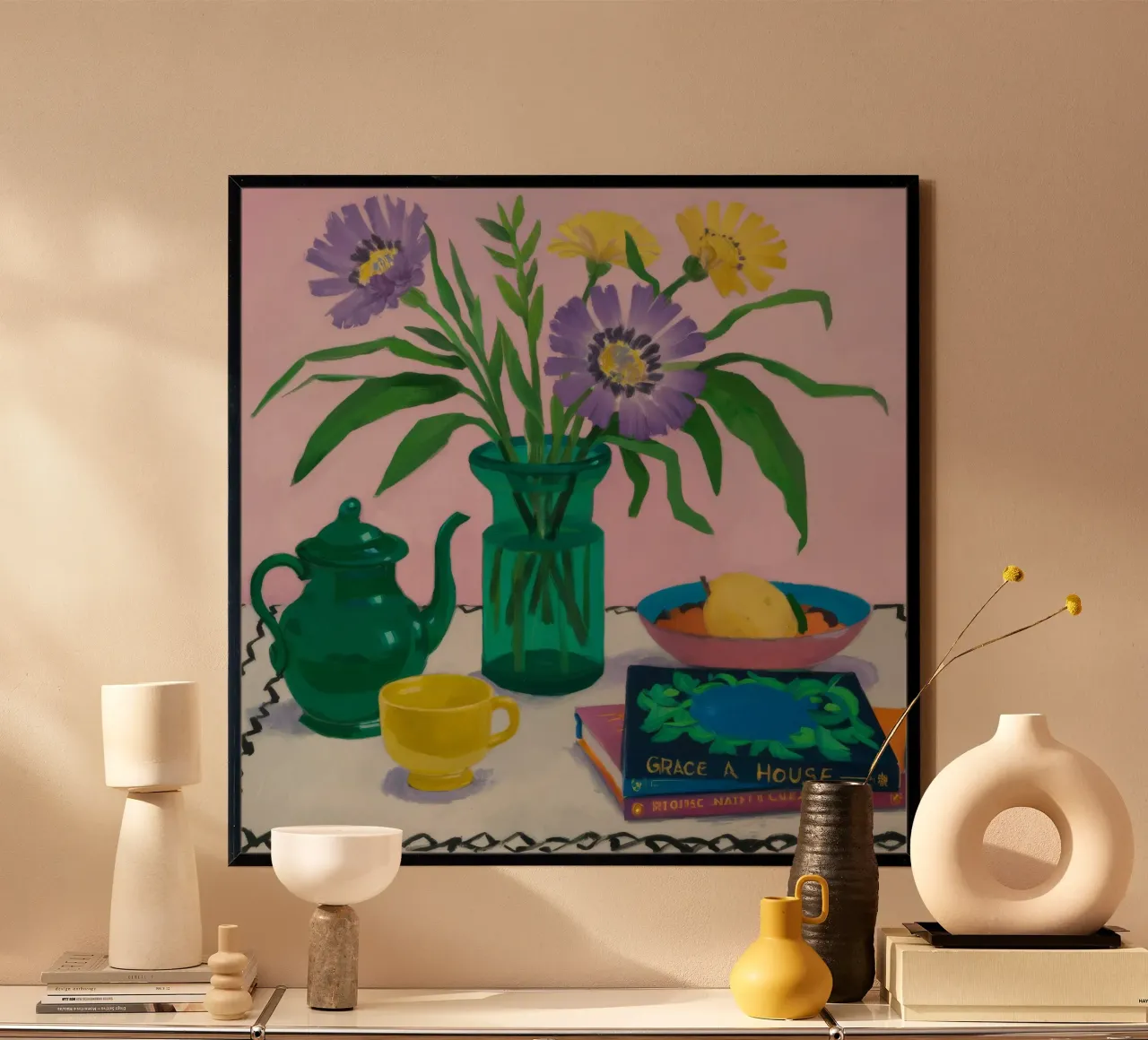 Limonata in vaso di alzavola poster da Pan Denim