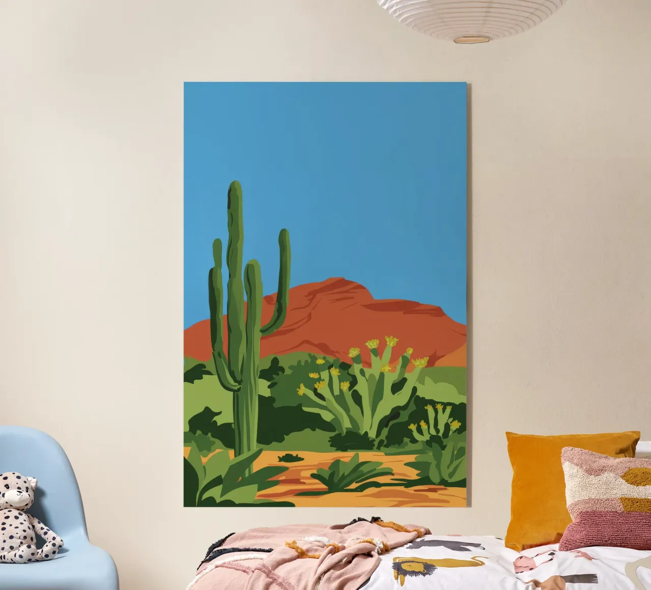 Desert Cactus Vista acrylic glass by Haven Fantasy