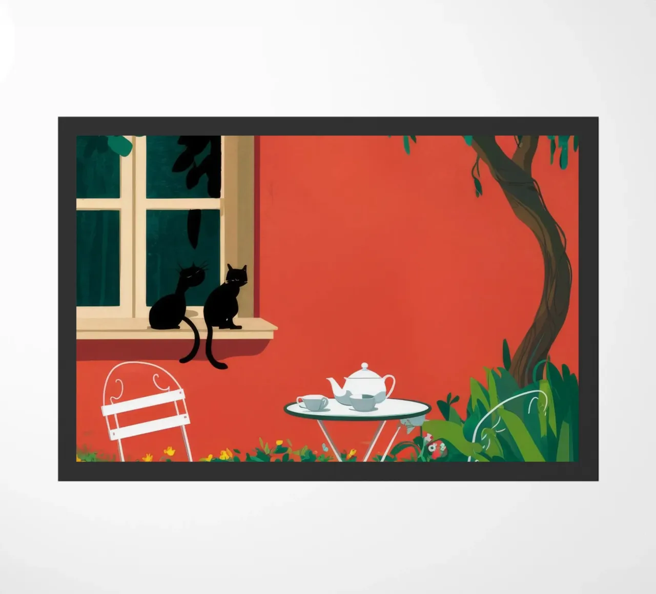 Terrazza Cat Teatime zerbino da FadeAura