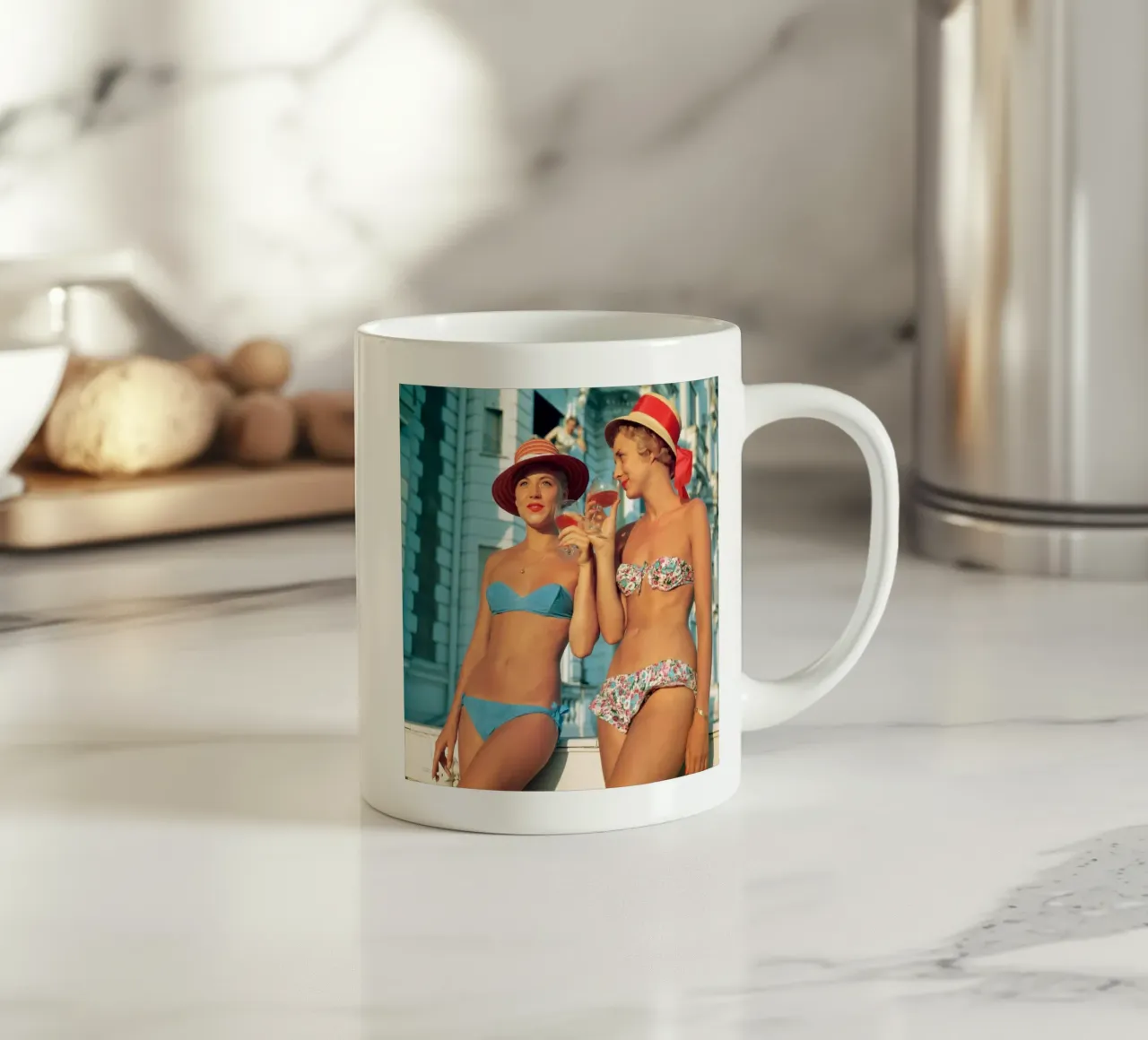 Sundowners - Slim Aarons tazza in ceramica da Chrisvintage