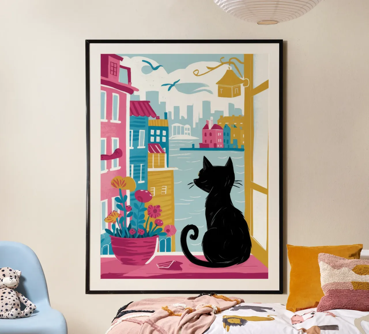 Gatto di città su un cornicione carta hahnemühle da Stone Decade