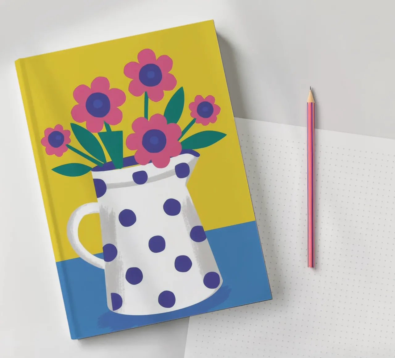 Polka Dot Flower Pop notebook by Haven Fantasy