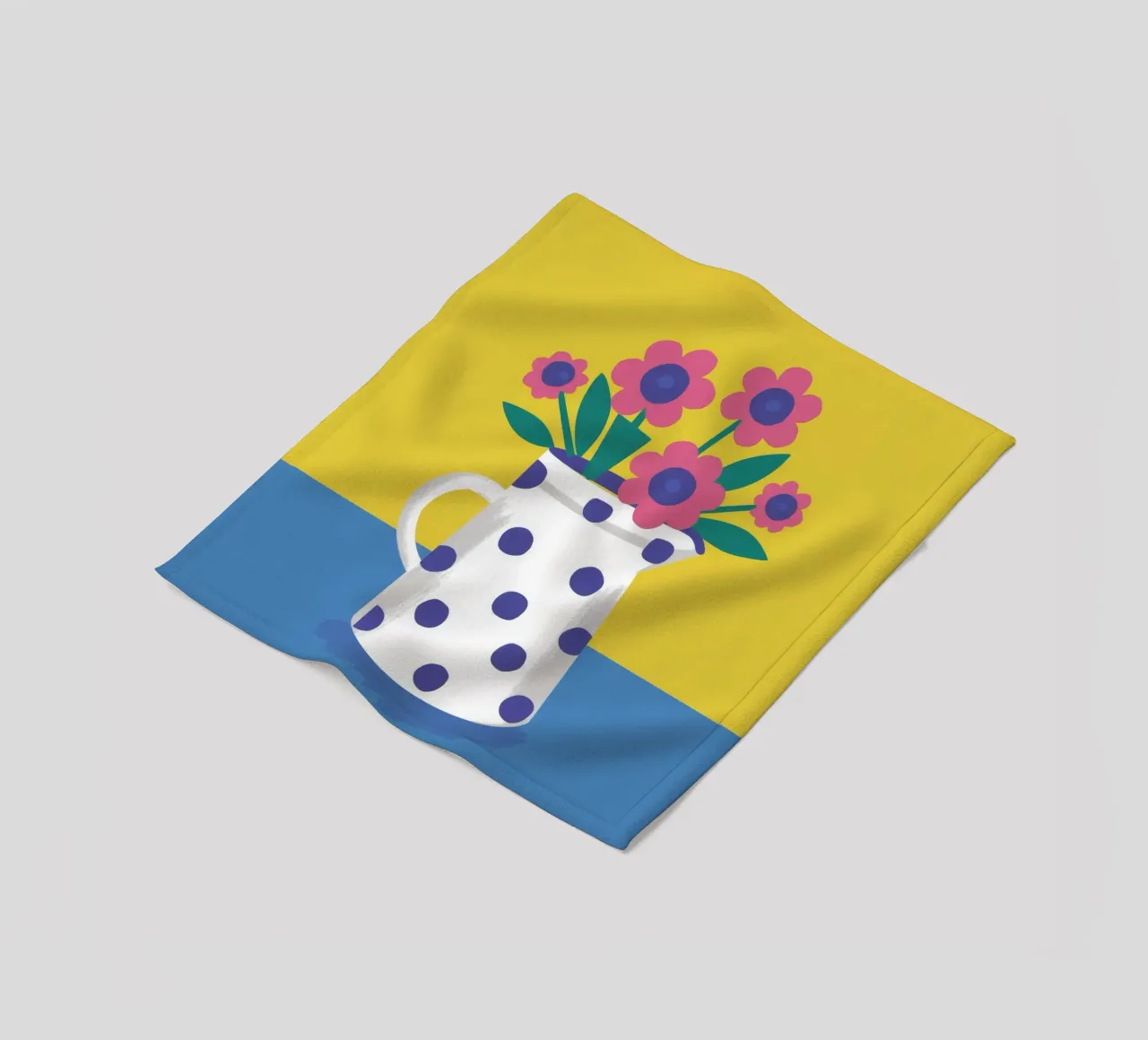 Fiore a pois Pop coperta in pile da Haven Fantasy