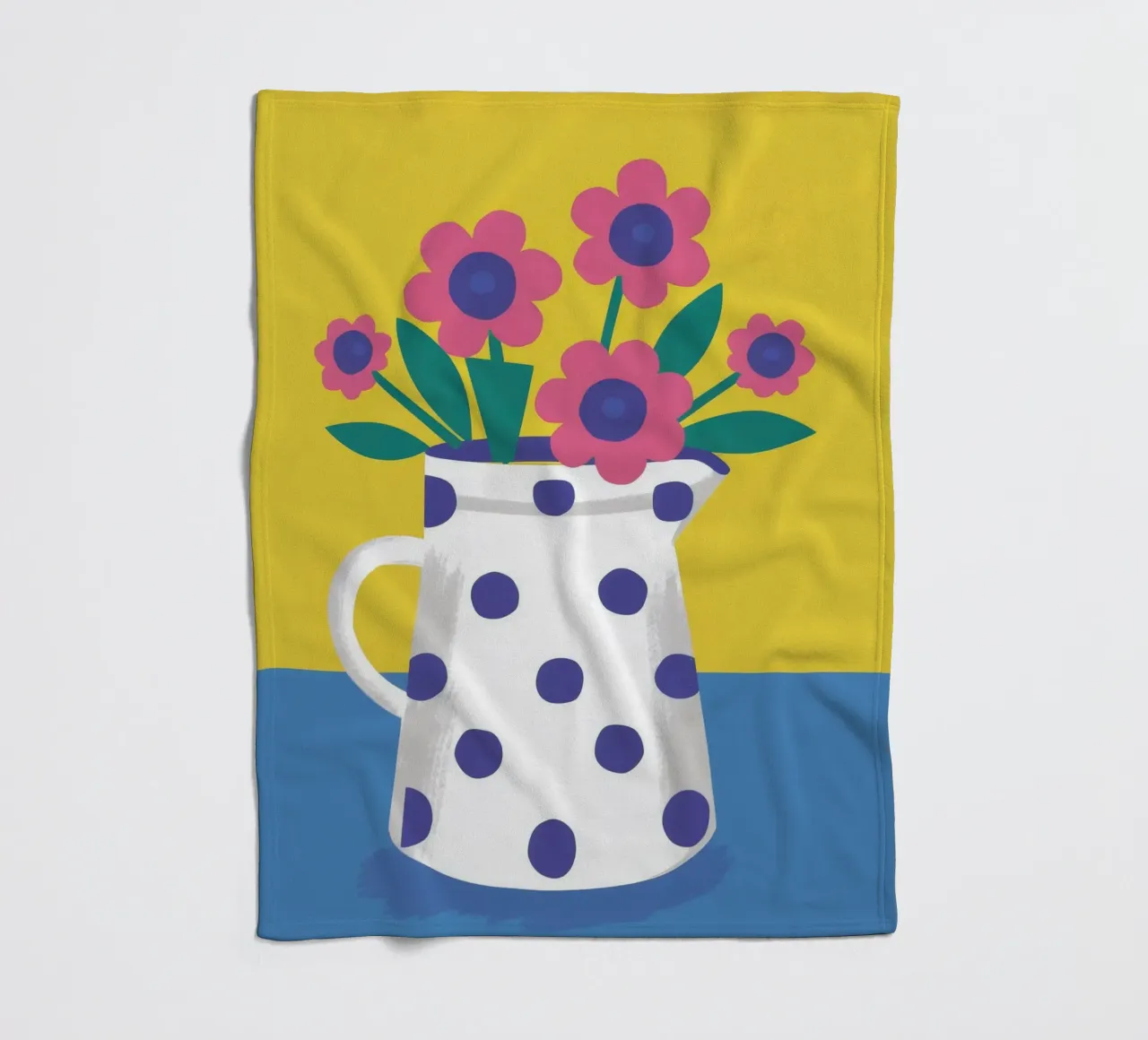 Fiore a pois Pop coperta in pile da Haven Fantasy