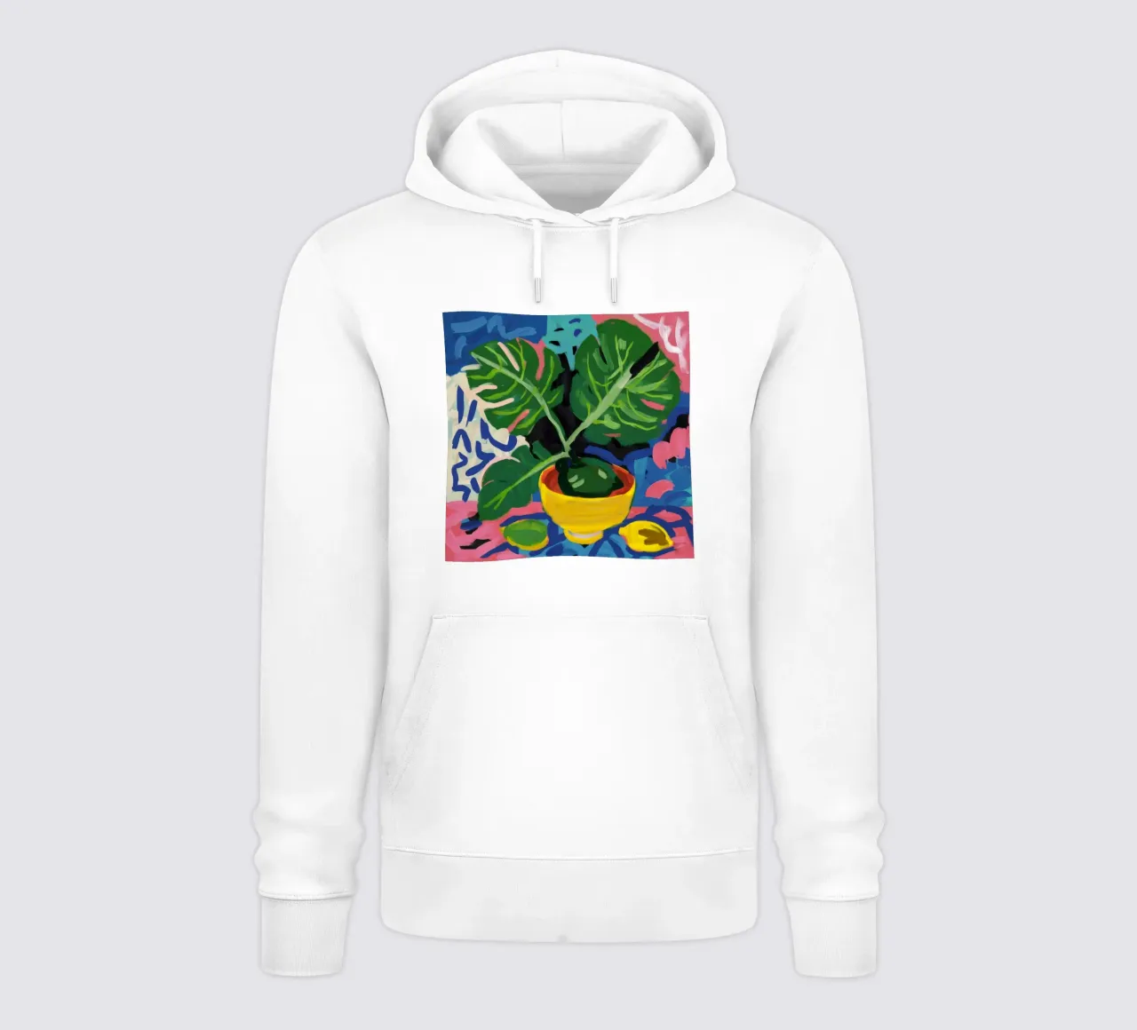 Monstera Pattern Play felpa con cappuccio da Pan Denim
