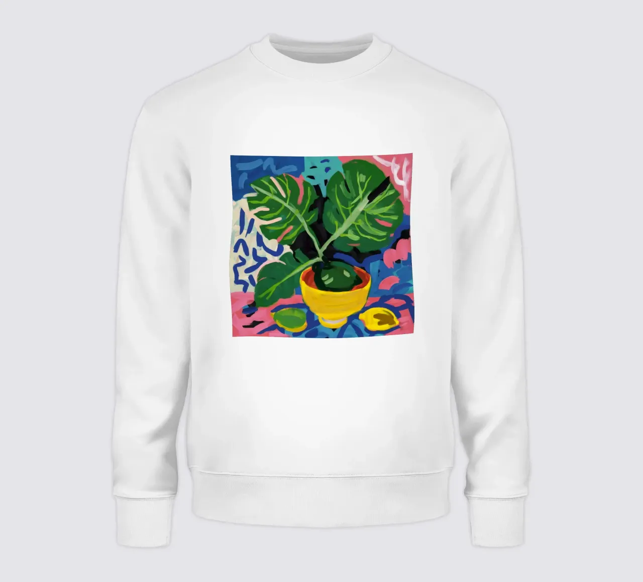 Monstera Pattern Play sweatshirt by Pan Denim