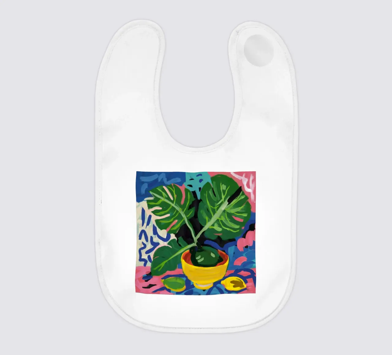 Monstera Pattern Play bavaglino da Pan Denim